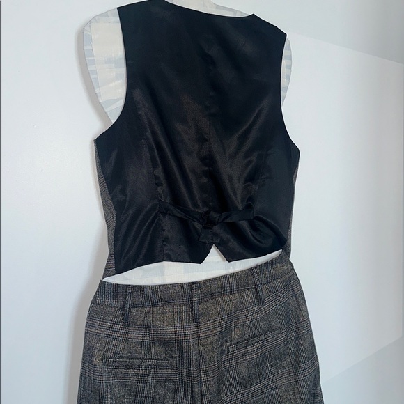 Jason Wu Metallic Plaid Vest & Pants Set - Picture 9 of 13